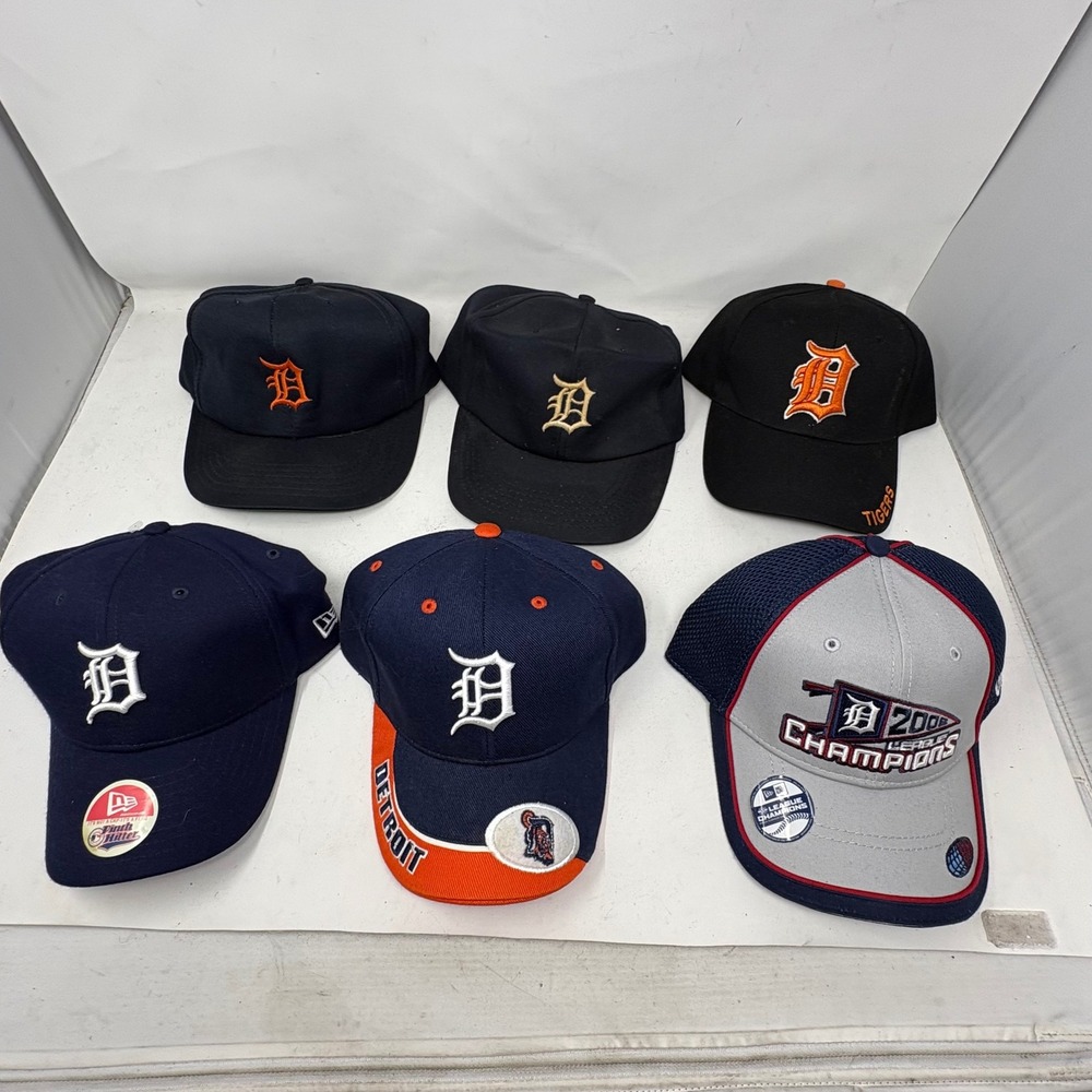 Detroit Tigers Hat Lot 6 Vintage Snapback New Era 2006 League Champions MLB Caps